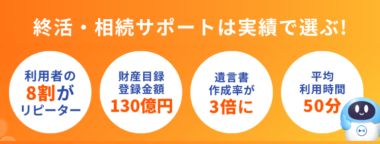 終活・相続サポートは実績で選ぶ!